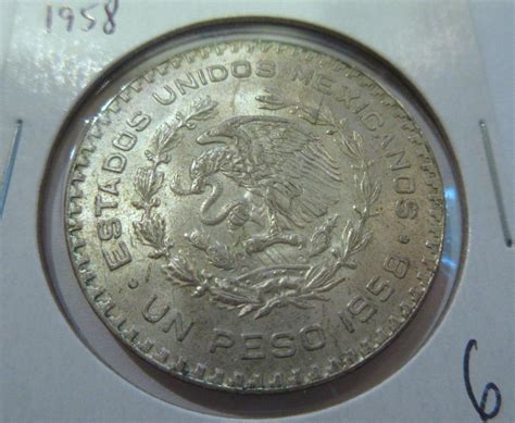 1958 un peso silver content|Mexico's Last Silver Dollar .